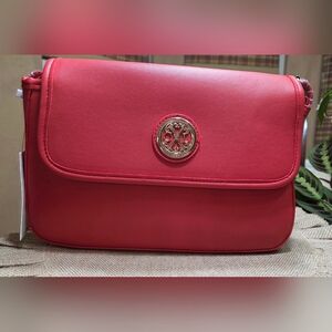 Christian Lacroix Red Shoulder Bag with Emblem